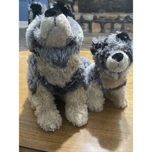 Defenders‎ of Wildlife Wolf Dog Howling W Pup Plush Toy Stuffed Animal 15"& 11"